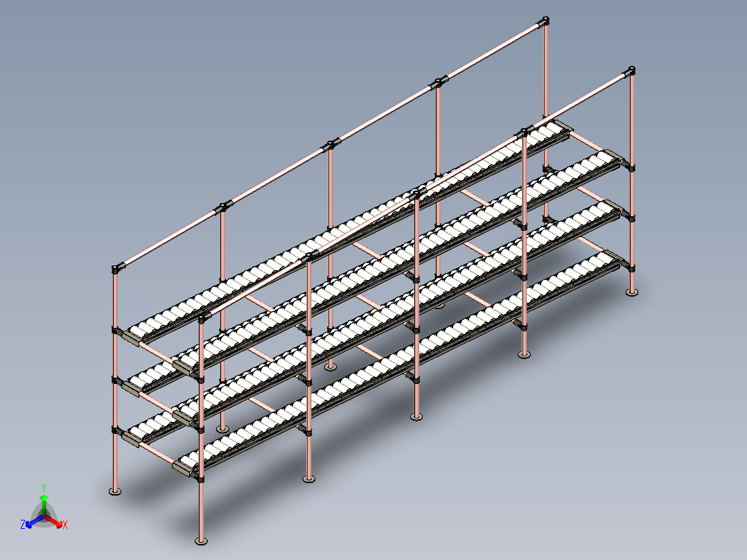 工业用FIFI机架主视图