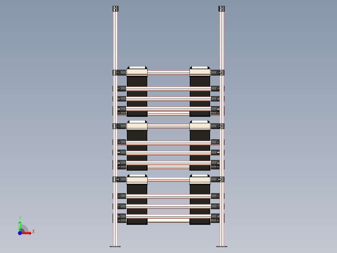工业用FIFI机架前视图