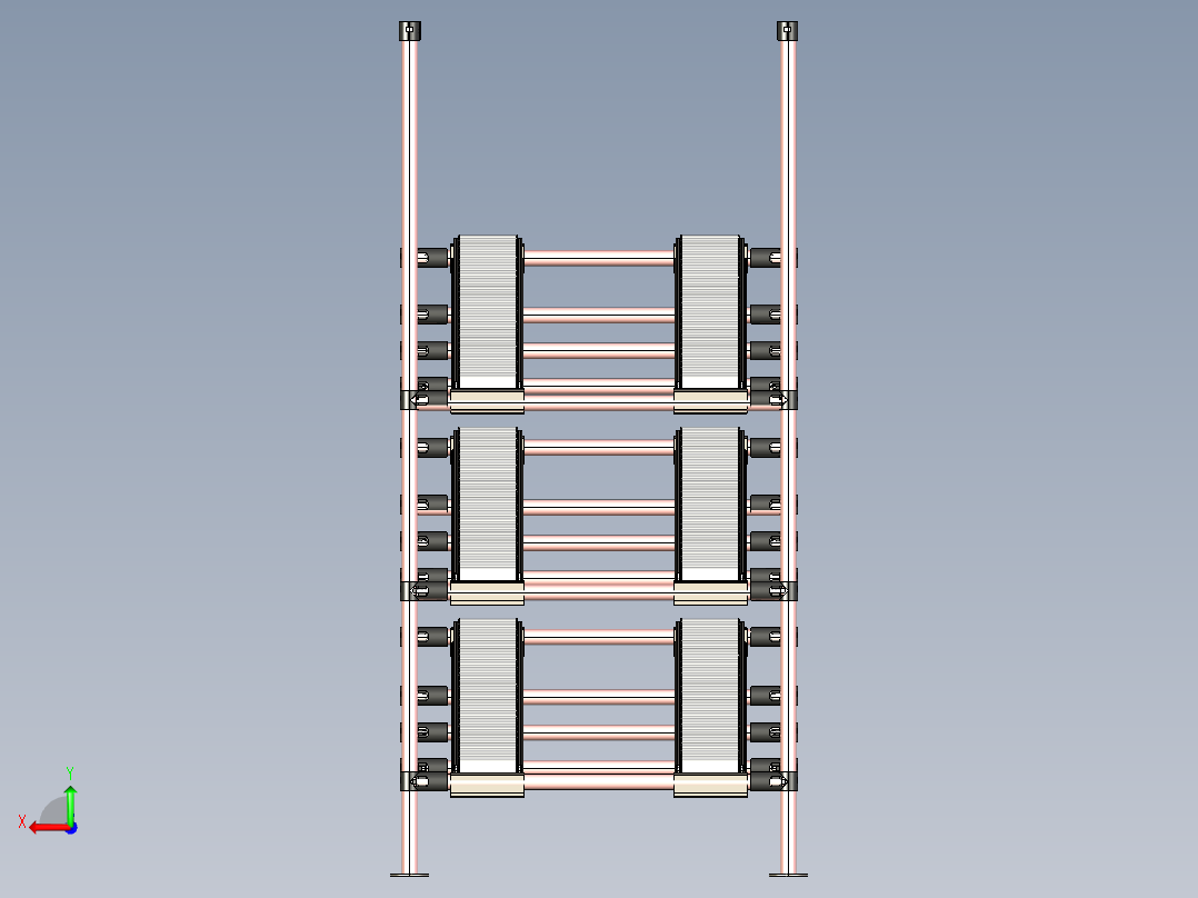 工业用FIFI机架后视图