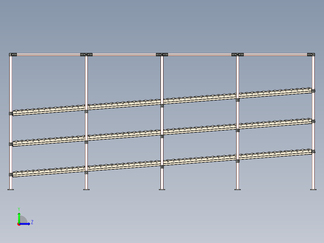 工业用FIFI机架左视图