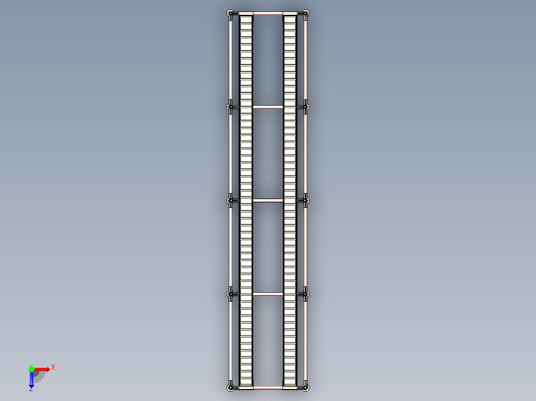 工业用FIFI机架俯视图