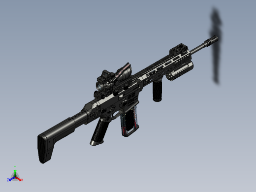手枪左轮冲锋枪老式狙击步枪设计3D图纸wz-2022-perun-tactical STP