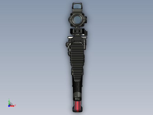 手枪左轮冲锋枪老式狙击步枪设计3D图纸wz-2022-perun-tactical STP前视缩略图