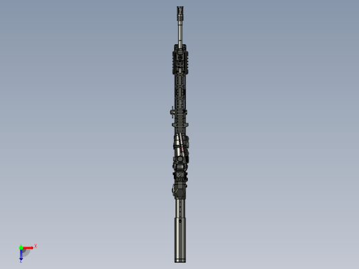 手枪左轮冲锋枪老式狙击步枪设计3D图纸wz-2022-perun-tactical STP俯视缩略图