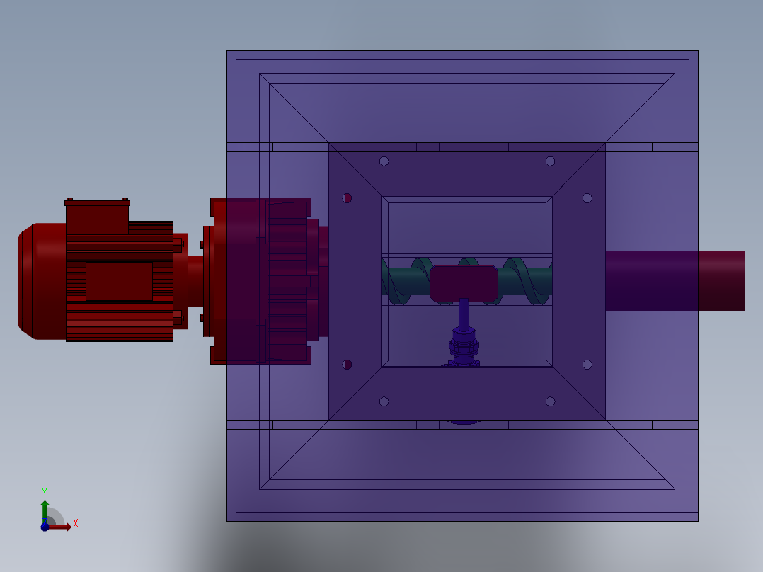 PAM干粉投加装置前视图