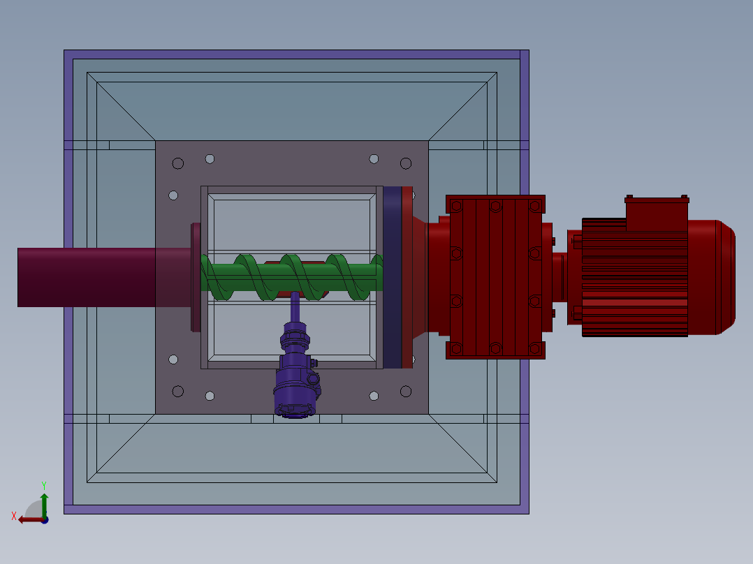PAM干粉投加装置后视图