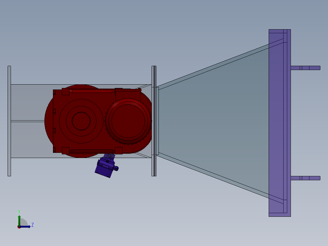 PAM干粉投加装置左视图