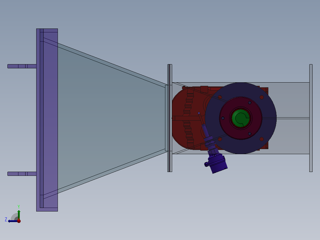 PAM干粉投加装置右视图