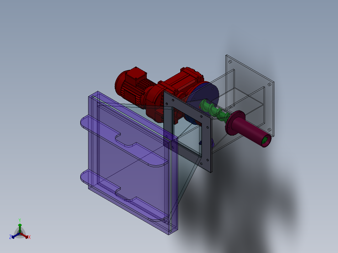 PAM干粉投加装置正等轴测图