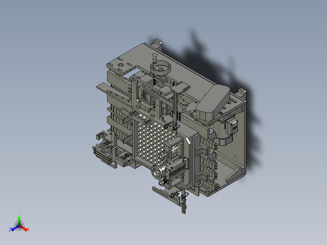 开盒机正等轴测图