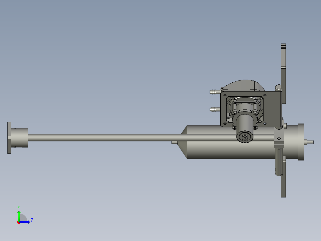 CXDQ02-08-01-00油壶支架支架左视图
