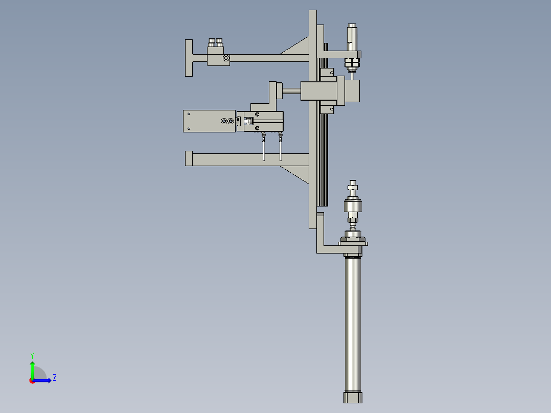 140200抓料组件-LXYC-BOSS左视图