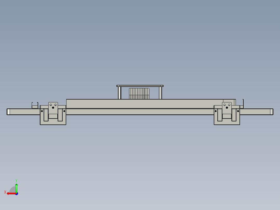升降平台组合后视图