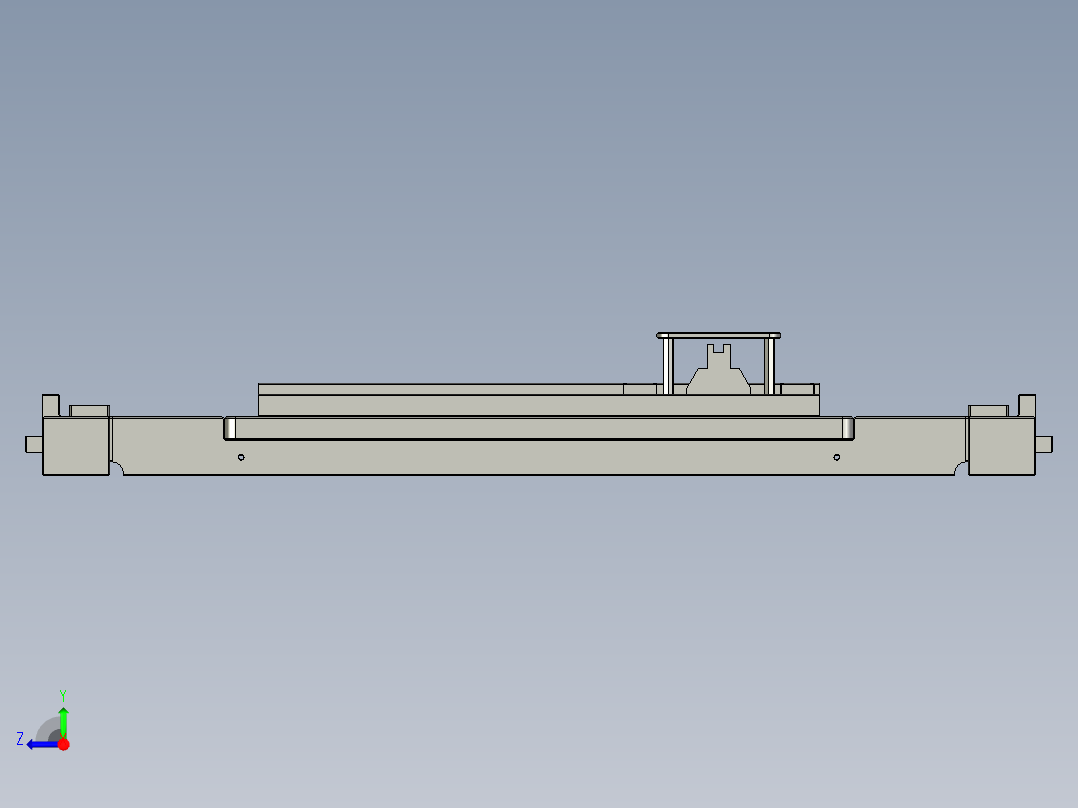 升降平台组合右视图