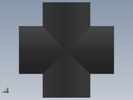 Cross DN25 PN10 U-PVC后视缩略图