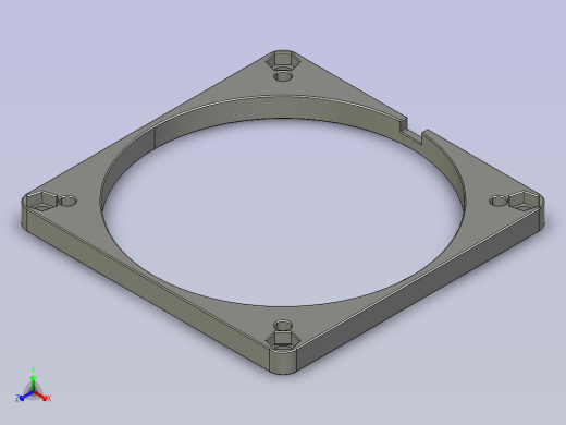 印刷机风扇适配器正等轴测缩略图