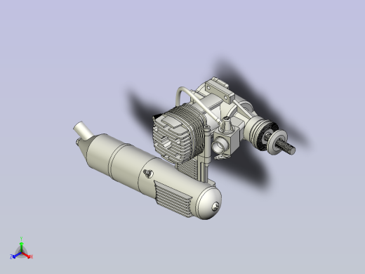 模型用发动机3D数模图纸