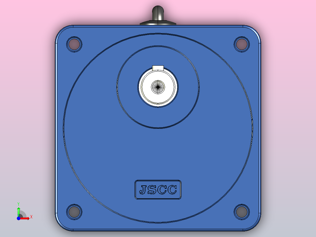 YB电磁制动电机120YB01-18前视图