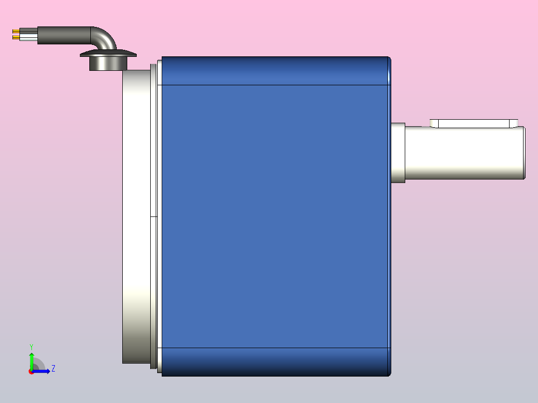 YB电磁制动电机120YB01-18左视图
