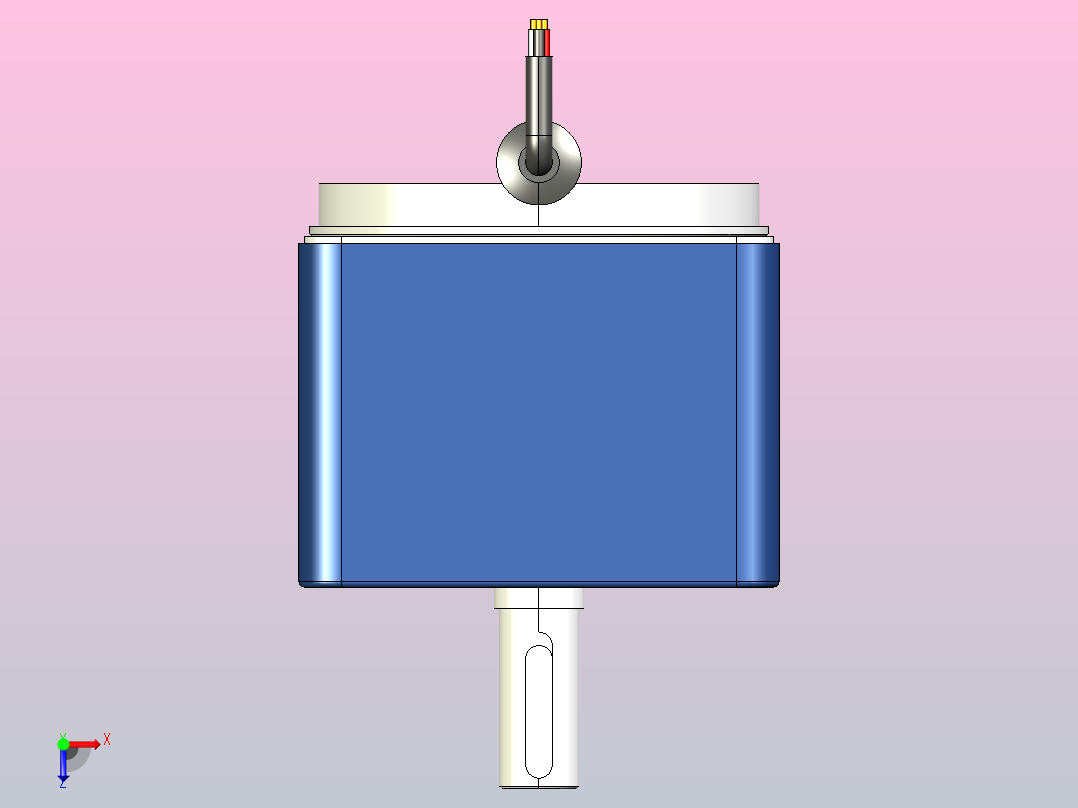 YB电磁制动电机120YB01-18俯视图