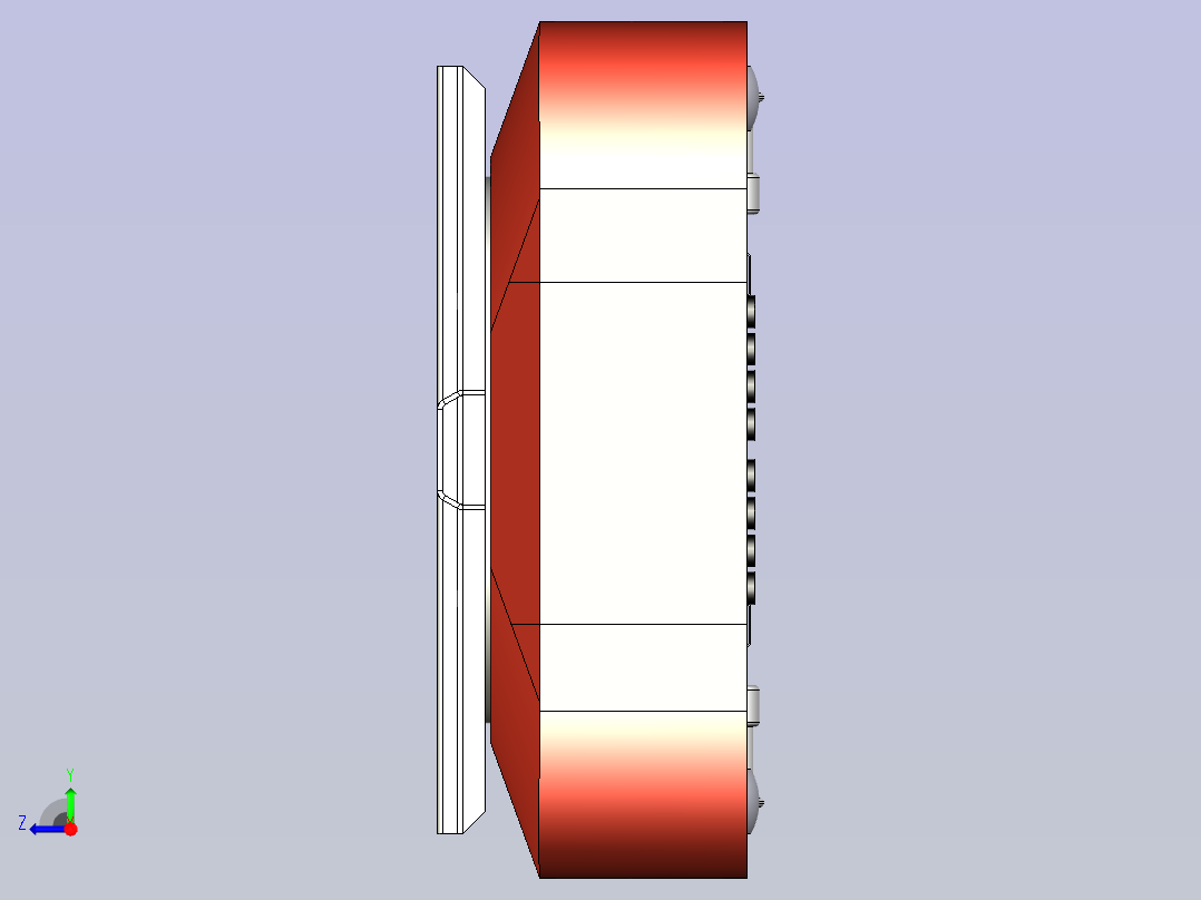 一款仓库托盘运输小车3D图纸右视图