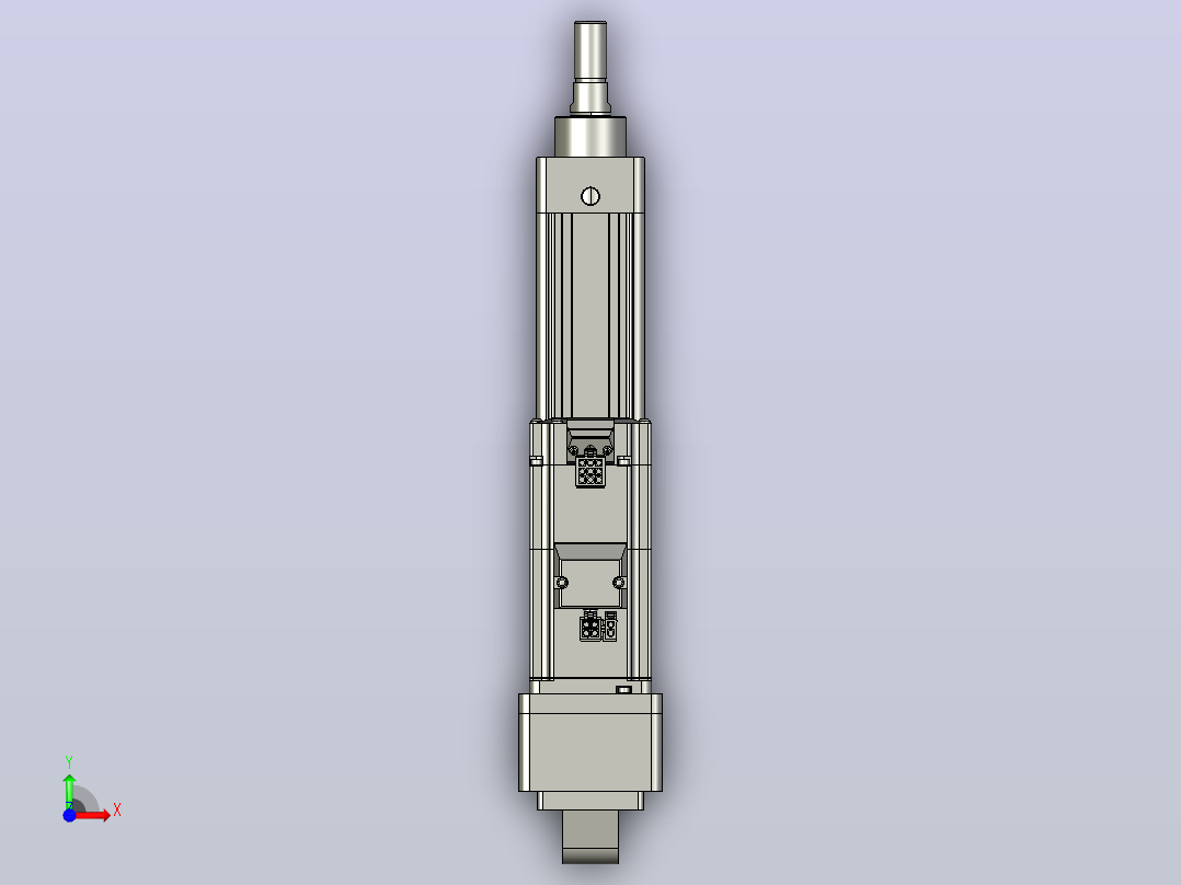 轻载电动缸TPA-ESR40-1210C-L100-MR-CA-W-P40-C3前视图