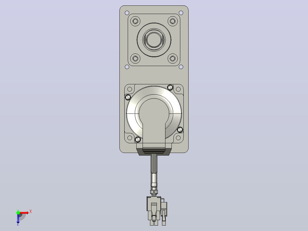 轻载电动缸TPA-ESR40-1210C-L100-MR-CA-W-P40-C3俯视图