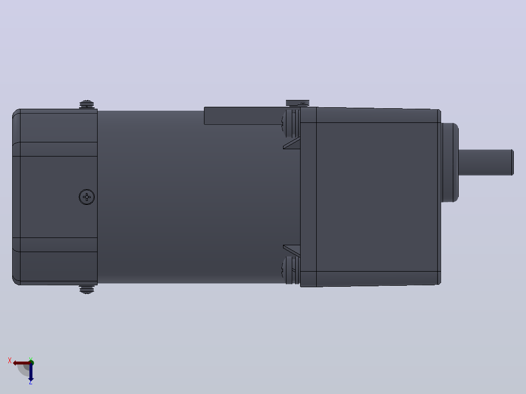 120W104mm感应电动机[6IK120GU-AF-6GU6K]左视图