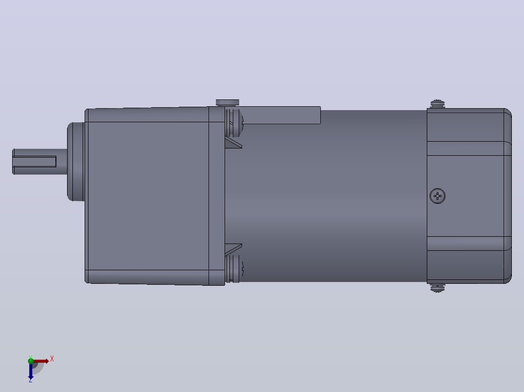 120W104mm感应电动机[6IK120GU-AF-6GU6K]右视图