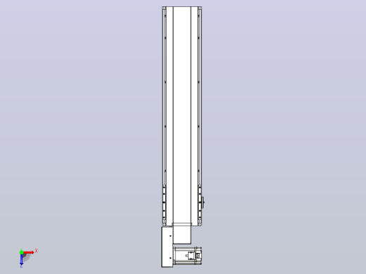 皮带直线轴半封闭可选导轨TPA-HNB-175D-140-L700-ML-C-P75-N3俯视缩略图