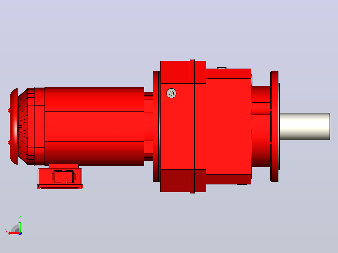 RF147RDRS180L4ADB2ALC电机减速机后视图