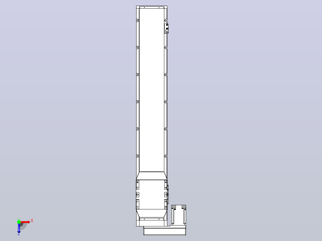 滚珠丝杠直线轴内置导轨TPA-GCR-170-2510C-L900-ML-M75-N3俯视图