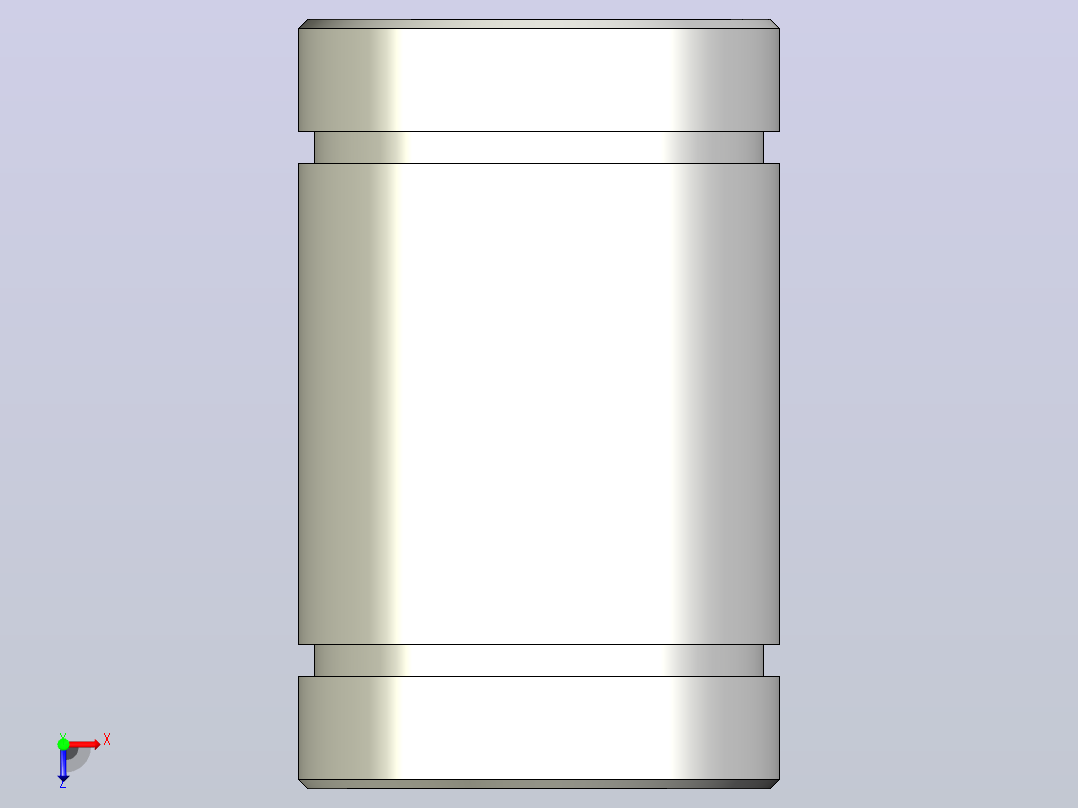 LM8UU轴承直线轴承俯视图