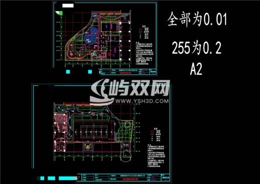 给排水施工图CAD景观图纸缩略图