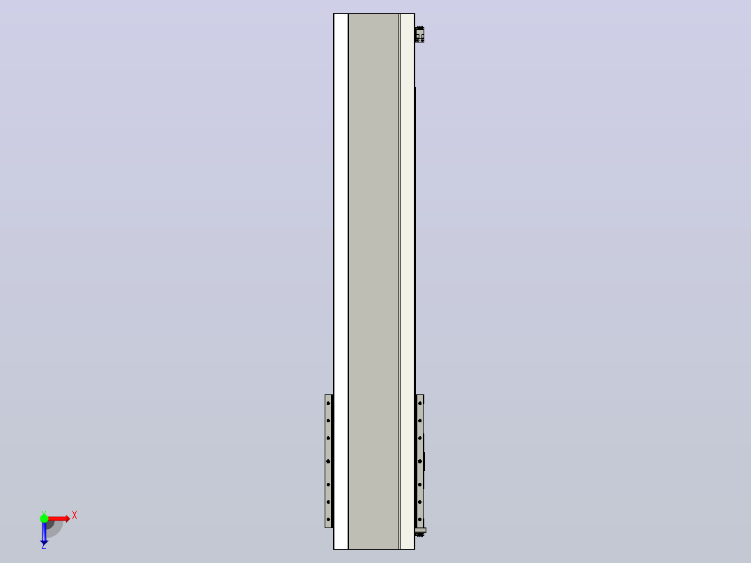 直驱直线电机轴TPA-LNP-140D-P12-L600-C-1-3-C-10-N3(磁栅尺)俯视图