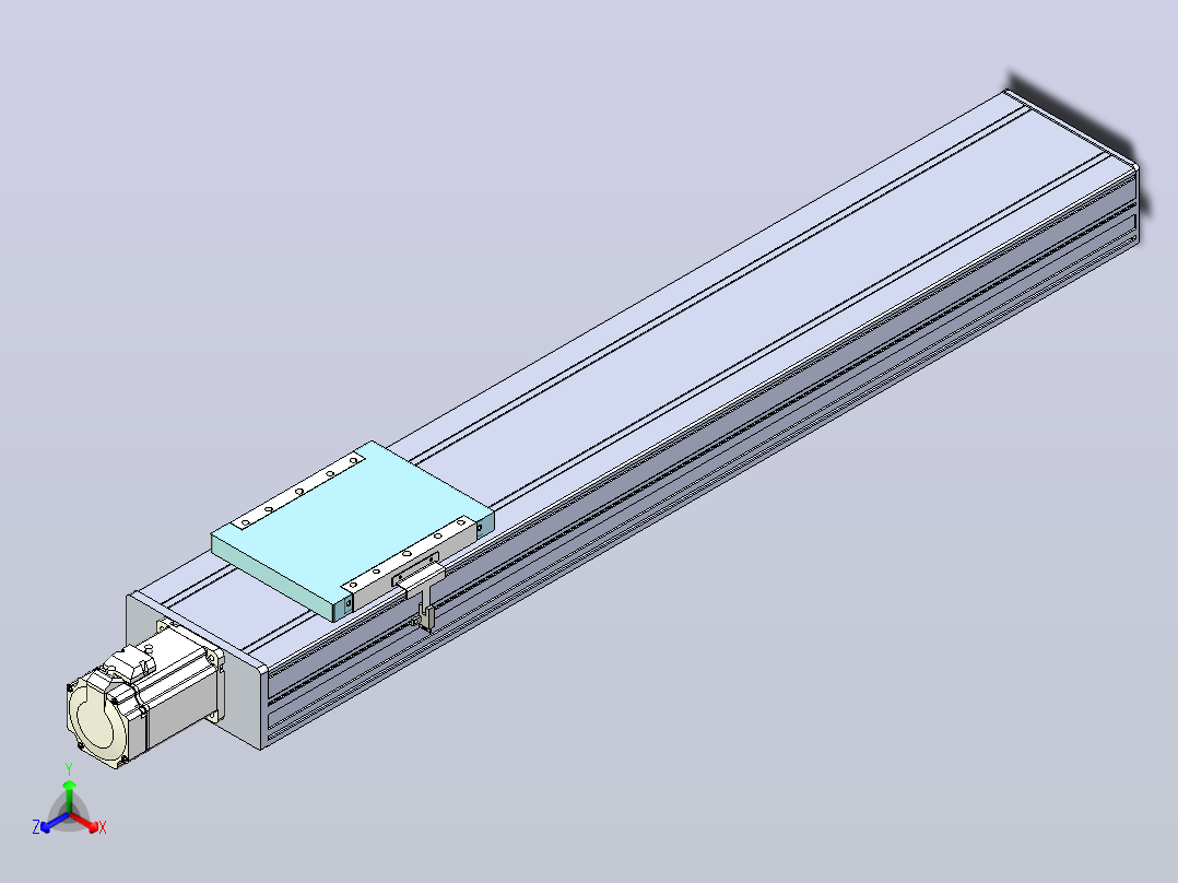 滚珠丝杠直线轴带导轨全封闭TPA-HCR-175D-2510C-L800-M-C-P75-N3主视图