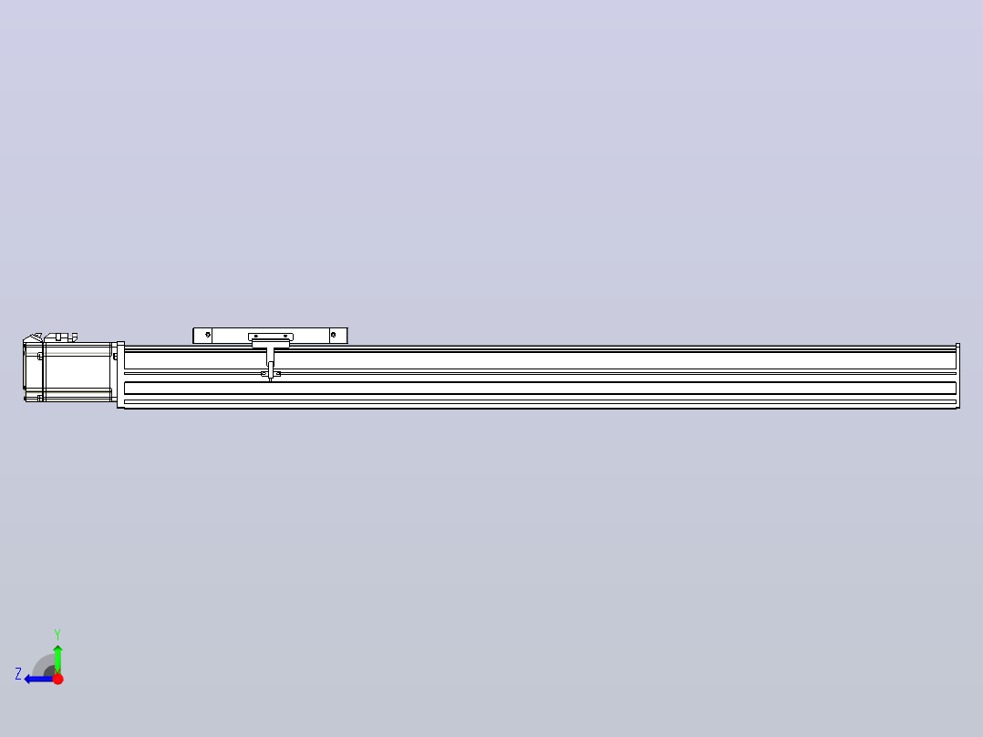 滚珠丝杠直线轴带导轨全封闭TPA-HCR-175D-2510C-L800-M-C-P75-N3右视图
