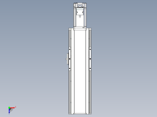 日规模组半封闭丝杆TPA-HNR-105D-1610C-L150-M-Y-P40-N3俯视缩略图