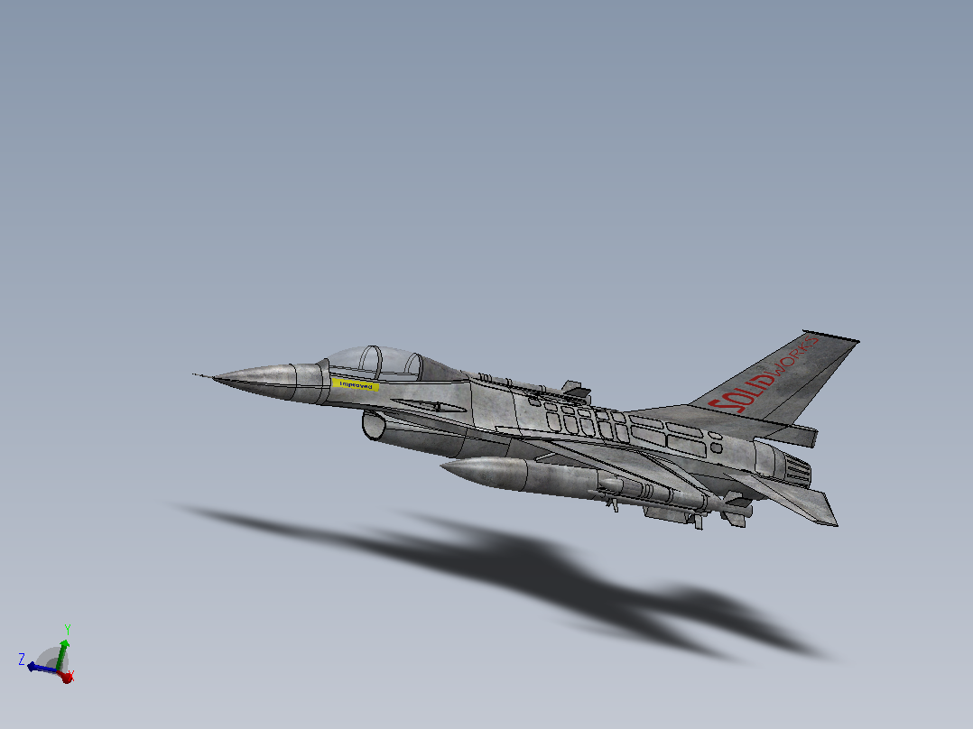 F16战斗机主视图