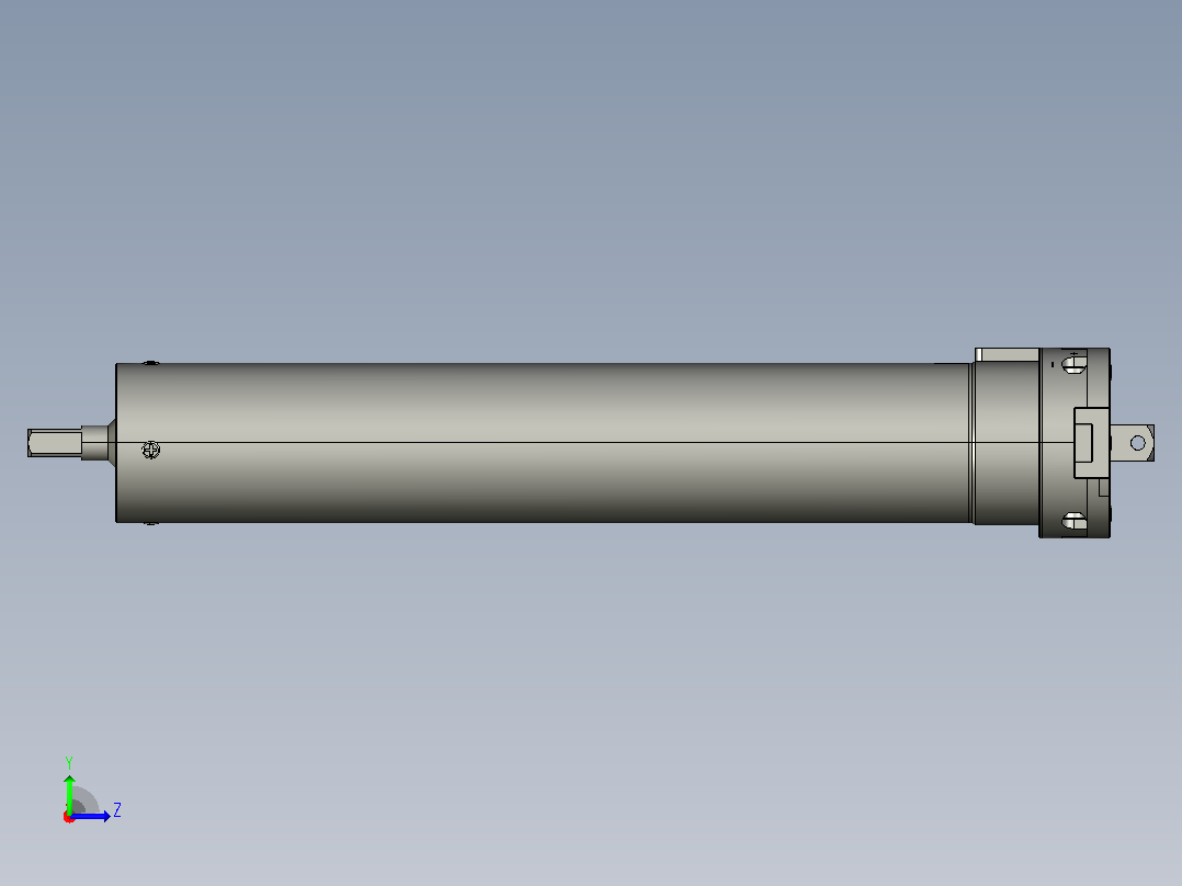 SM45S标准型管状电机[SM45S-50-13]左视图