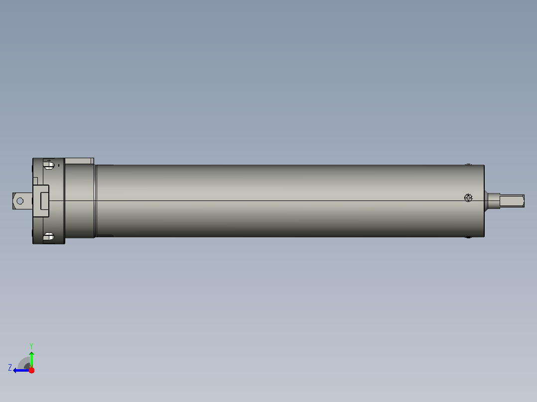 SM45S标准型管状电机[SM45S-50-13]右视图