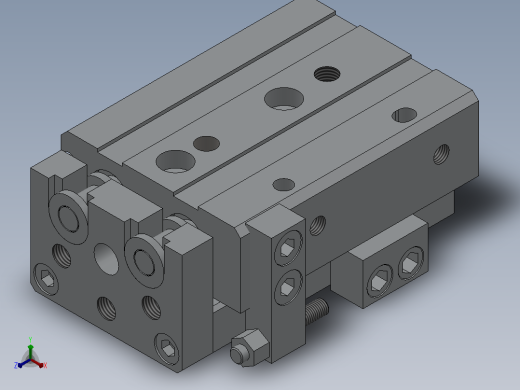 气动滑台HMXQ16系列[HMXQ16-20AS]主视缩略图