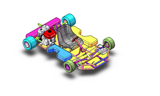 卡丁车3D数模图纸 STEP格式缩略图