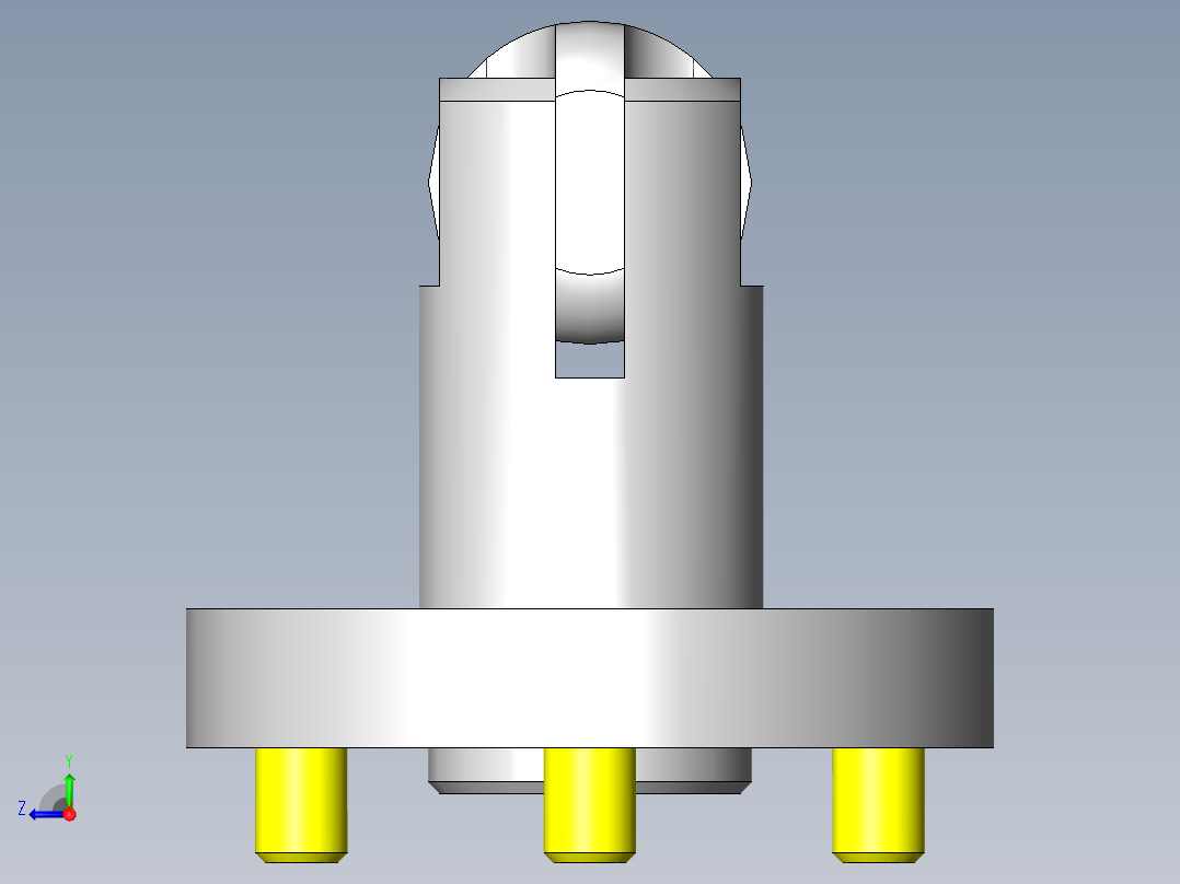 换装夹具（板）的定位和锁定机构右视图