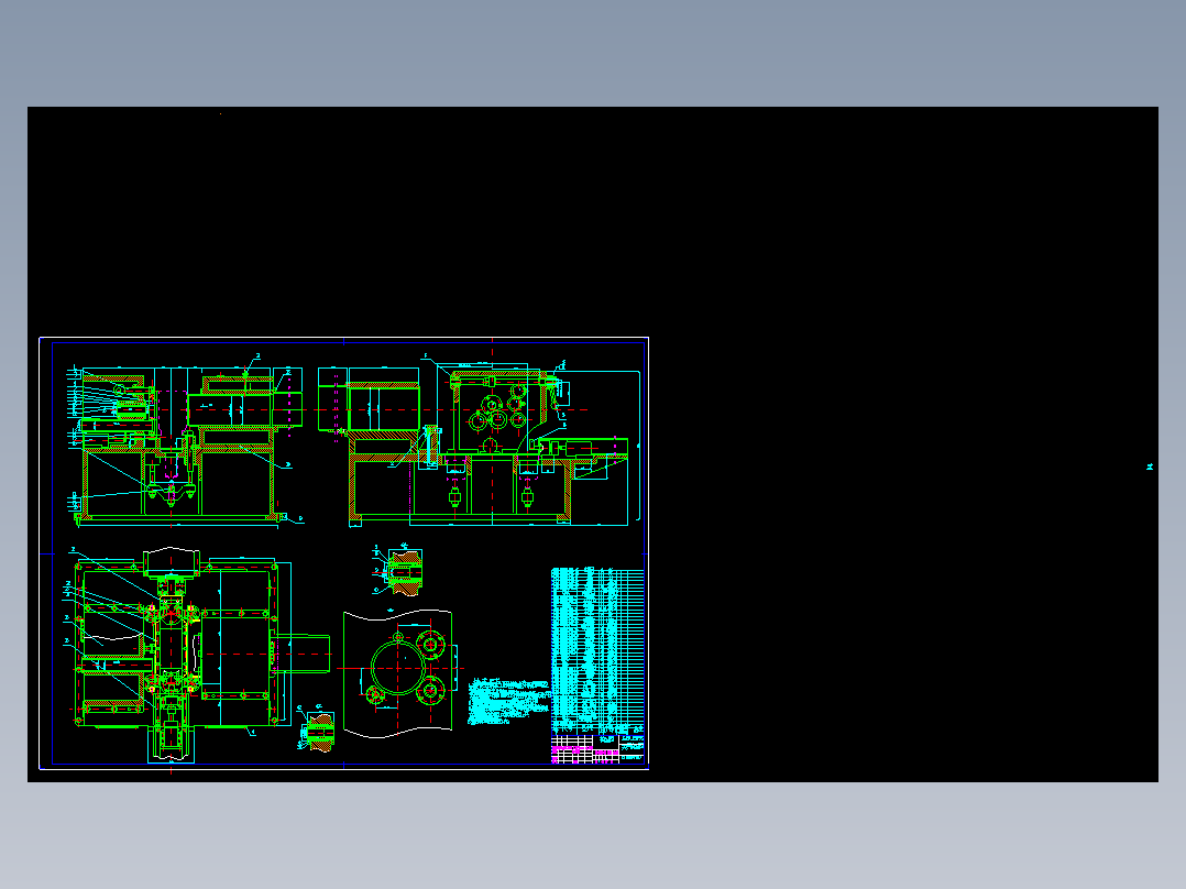 S195柴油机机体三面精镗组合机床（含夹具）