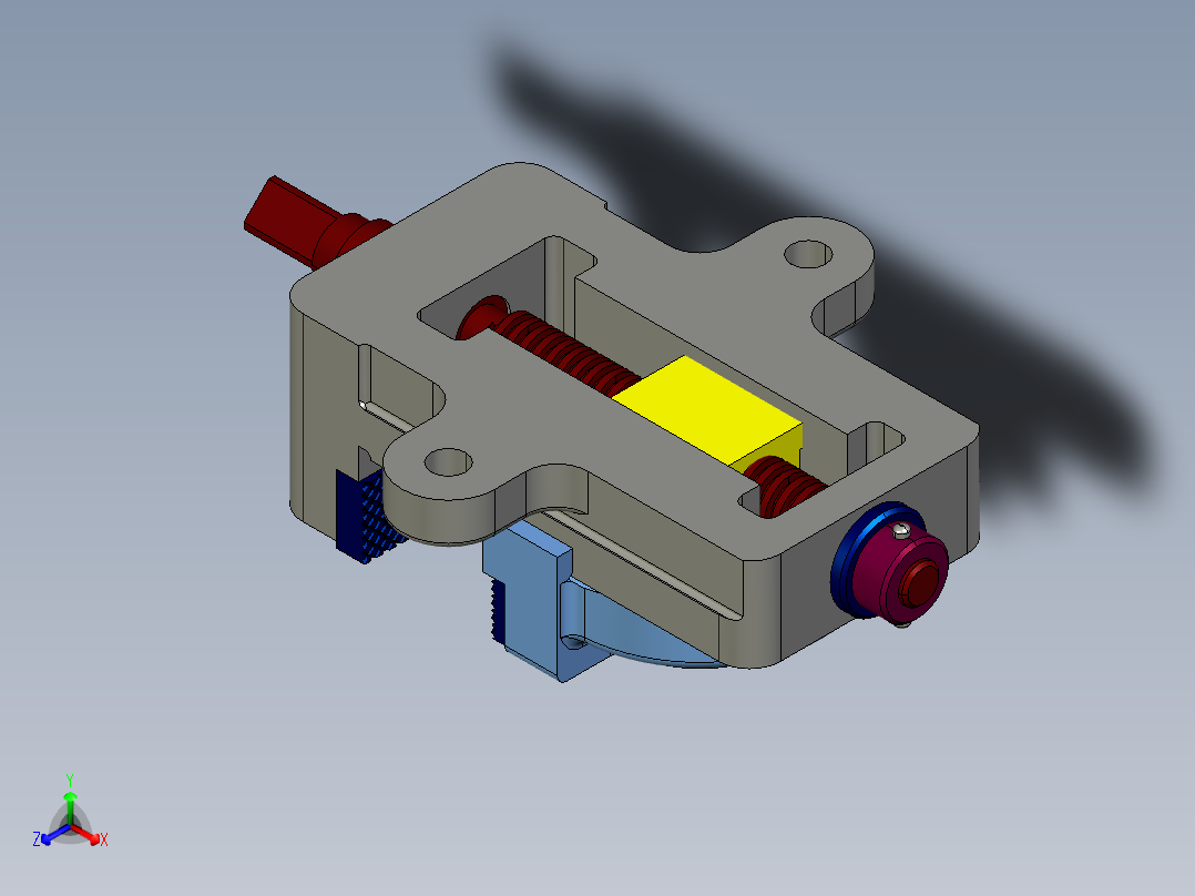 平口钳3D模型proe