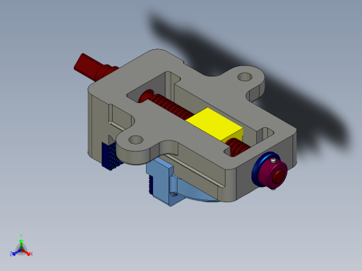 平口钳3D模型proe