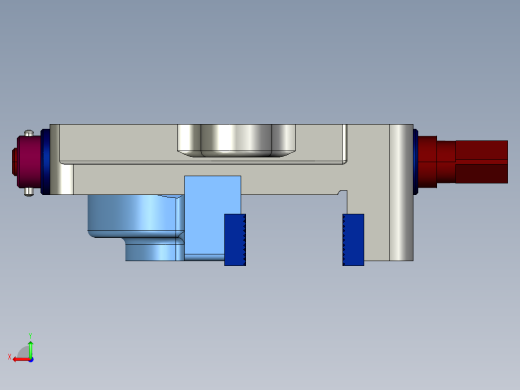 平口钳3D模型proe后视缩略图