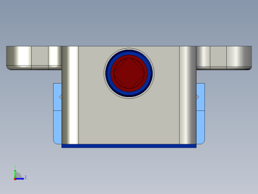 平口钳3D模型proe左视缩略图