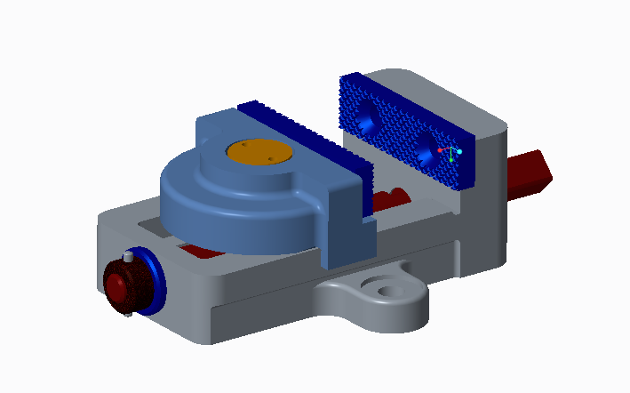 平口钳3D模型proe